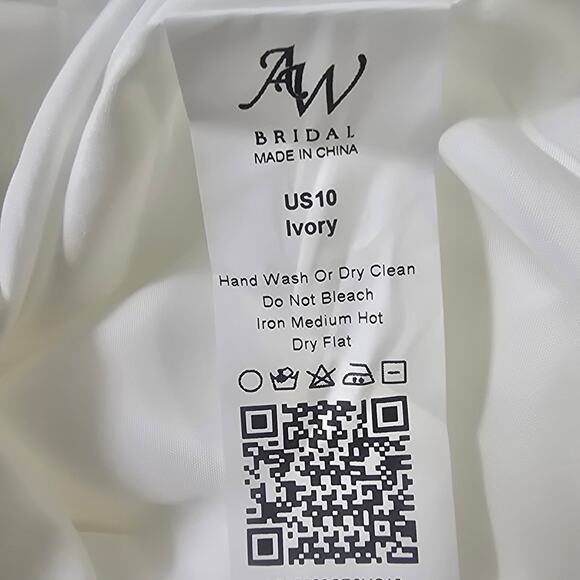 AW BRIDAL 10 L ivory Flossie wedding guest wide leg jumpsuit NEW b20 - Picture 12 of 12